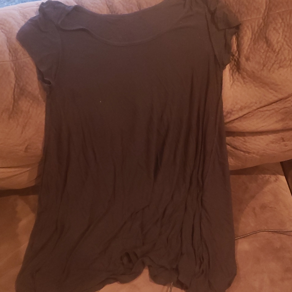 Plain black Tshirt-Dress